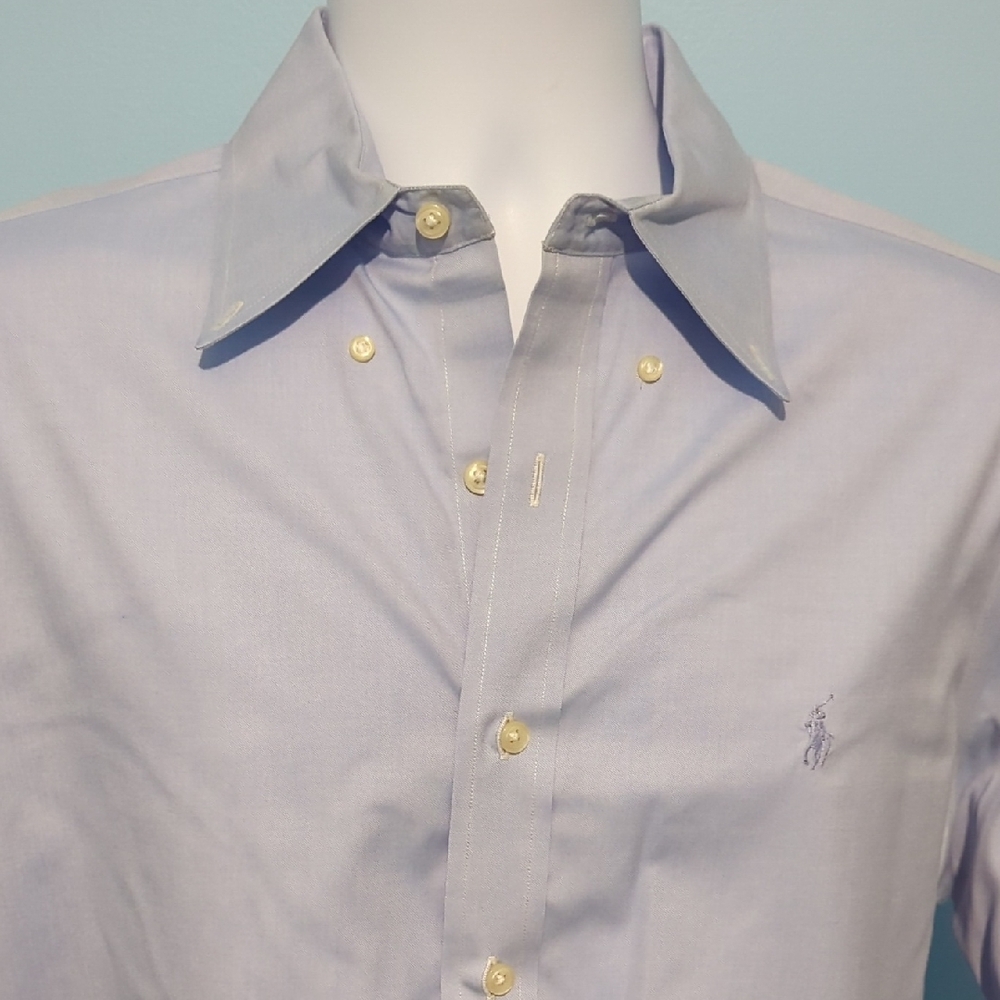 Ralph Lauren Light Blue Men's Dress Shirt - Picture 3 of 7
